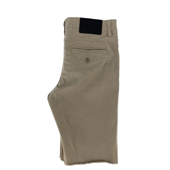HUDSON Chino Khaki Raw Hem Shorts - Picture 3 of 9